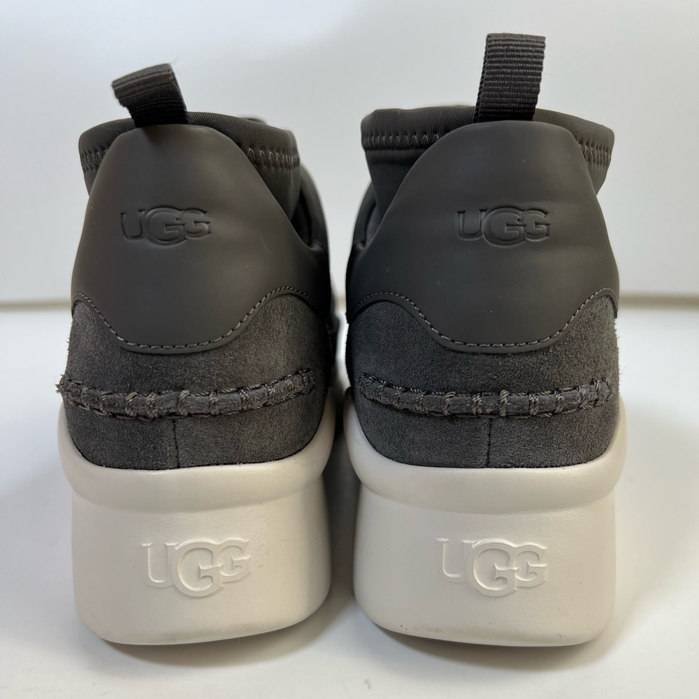 UGG Neutra Logo Elastic Slip-On Sneakers Gray/White Women’s Size 10 - Picture 7 of 16